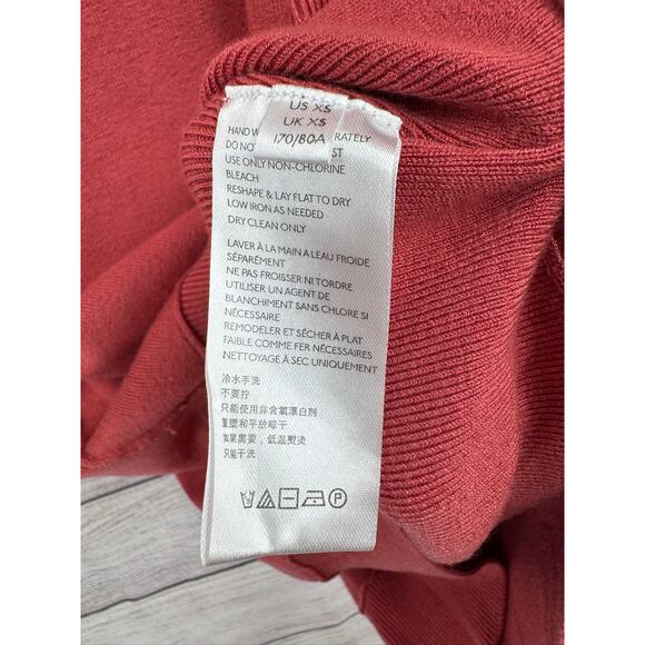 Saturday Sunday Anthropologie Rough Seam Tunic Sweater Womens XS Pink Rose - Picture 8 of 12